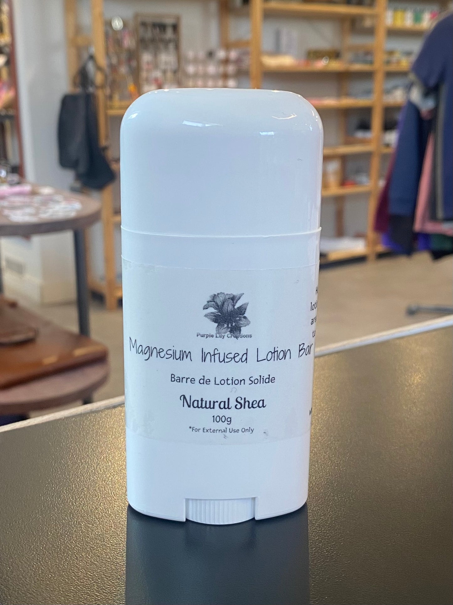 Natural Shea Magnesium-Infused Lotion Bar