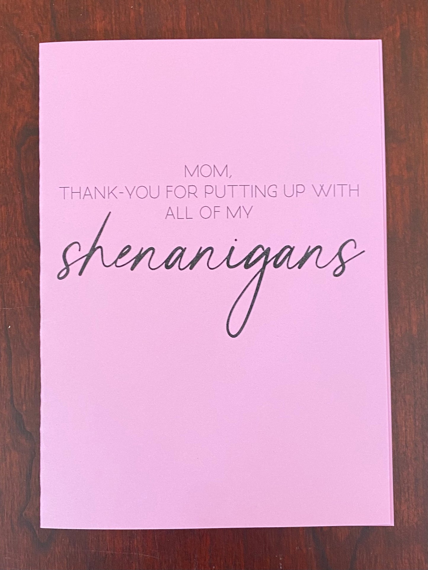 “Shenanigans” Card