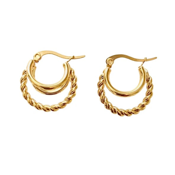 Triple Hoop Earrings