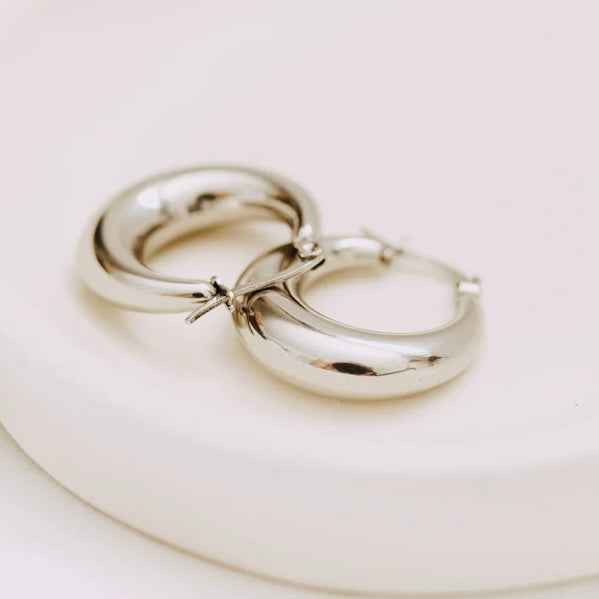 Baguette Hoop Earrings