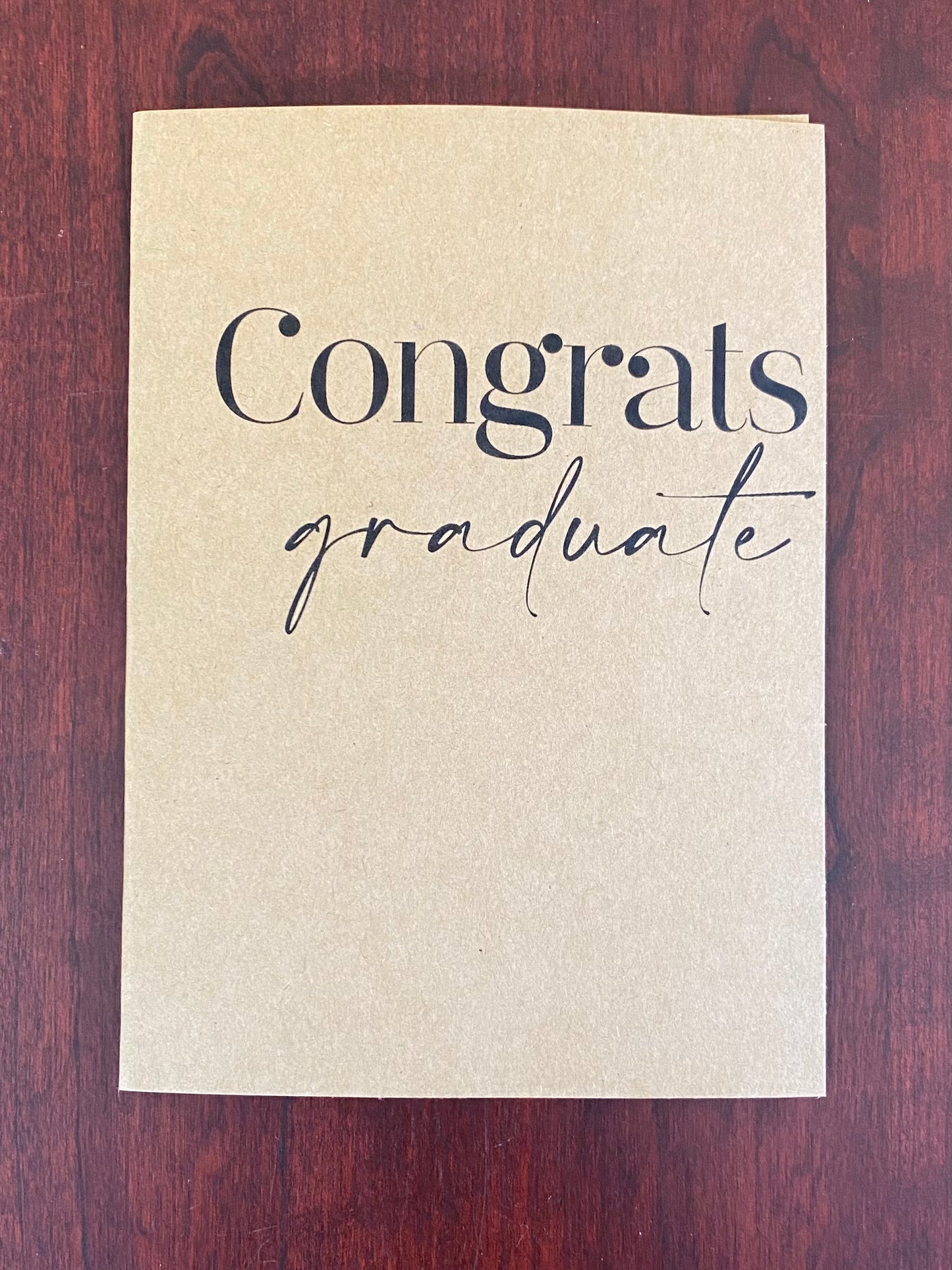 “Congrats Graduate” Card