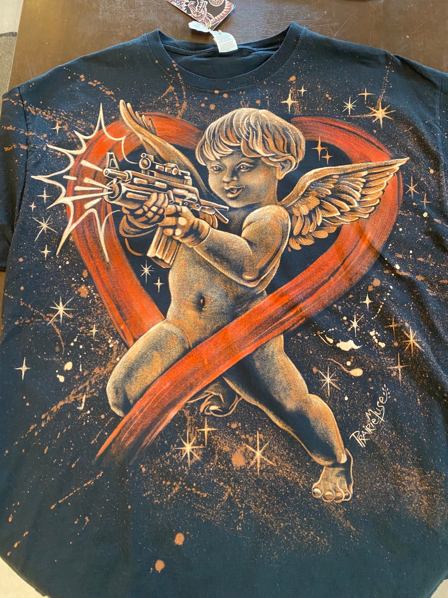 Red Shooting Cherub Shirt