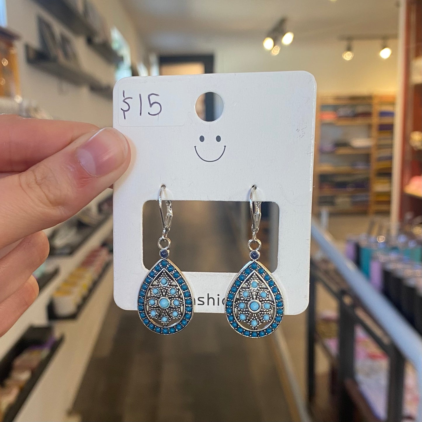 Blue Mosaic Earrings