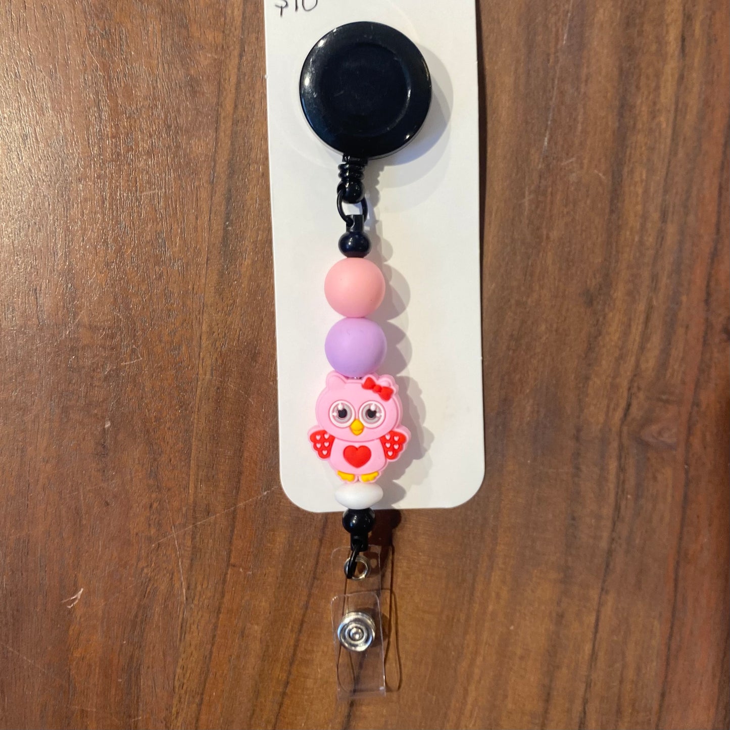 Pink Owl Keychain