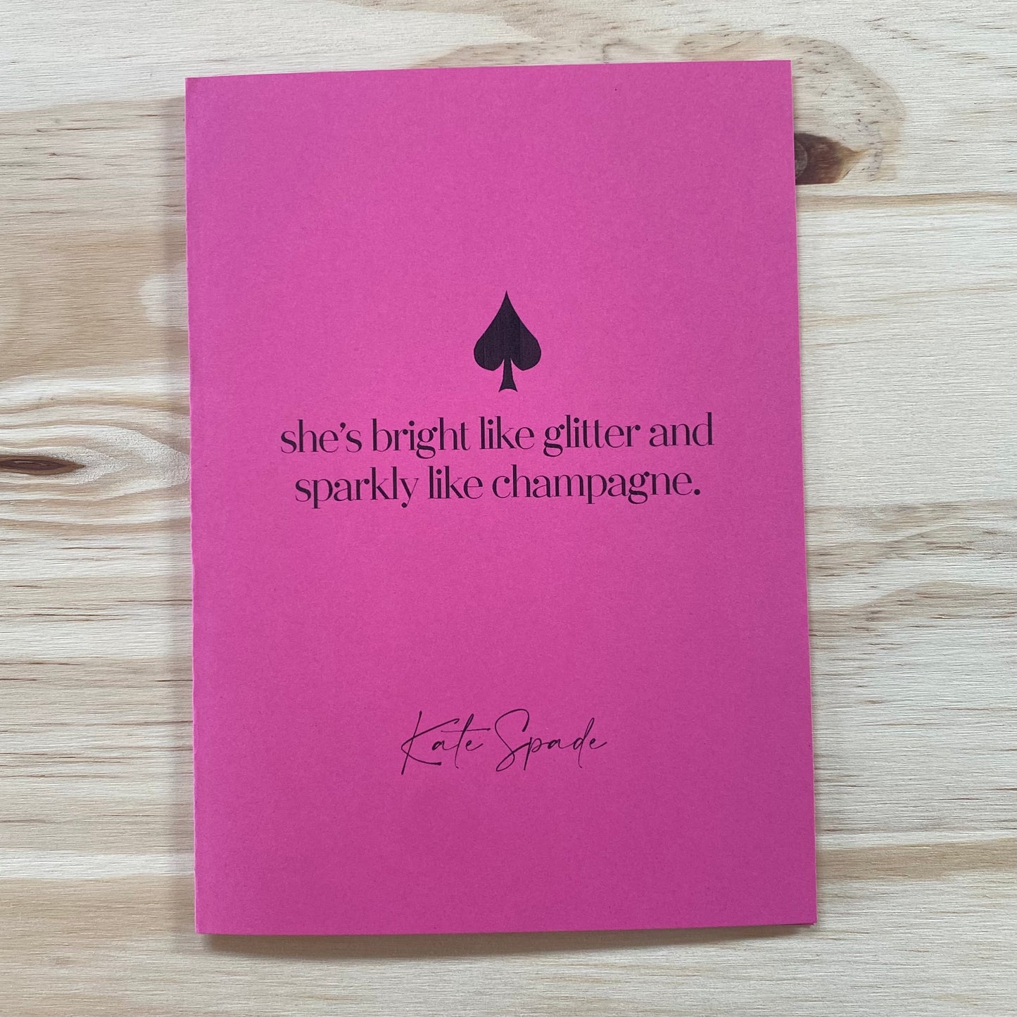 "She's Bright Like Glitter" Card