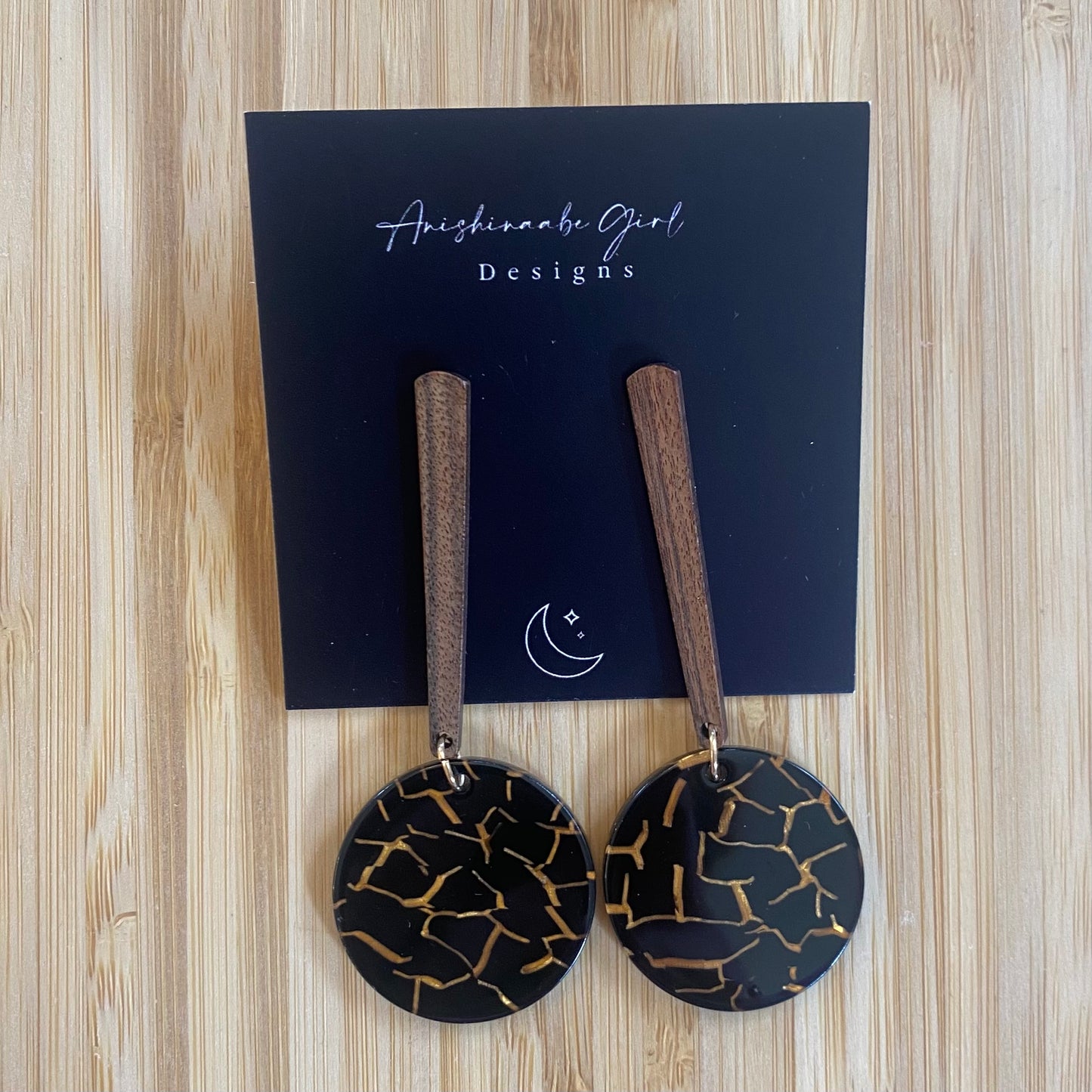 Black Acrylic Earrings