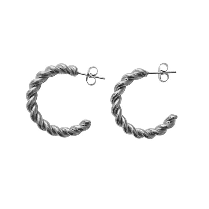 Twisted Hoop Earrings