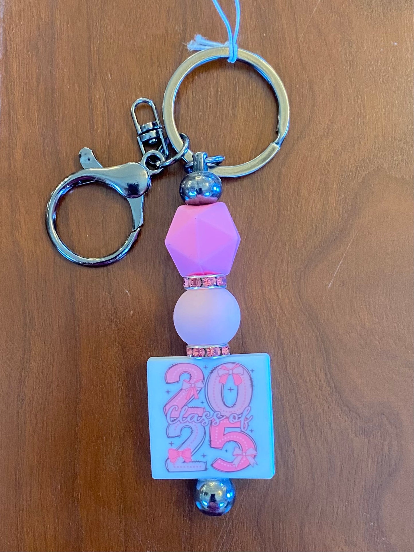 Pink "Class of 2025" Keychain