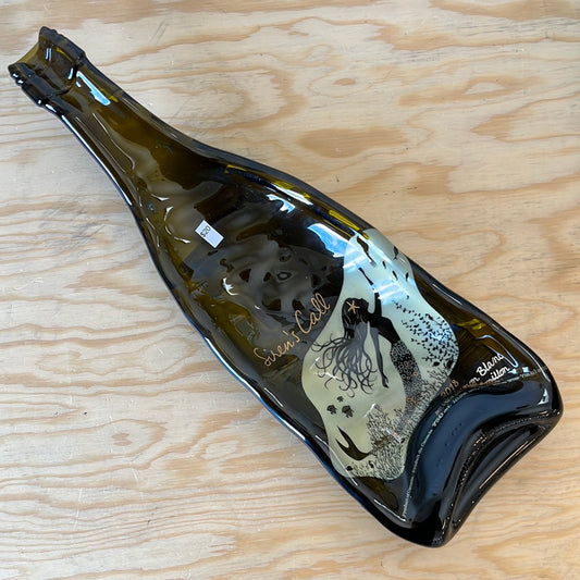 Flattened Wine Bottle Dish