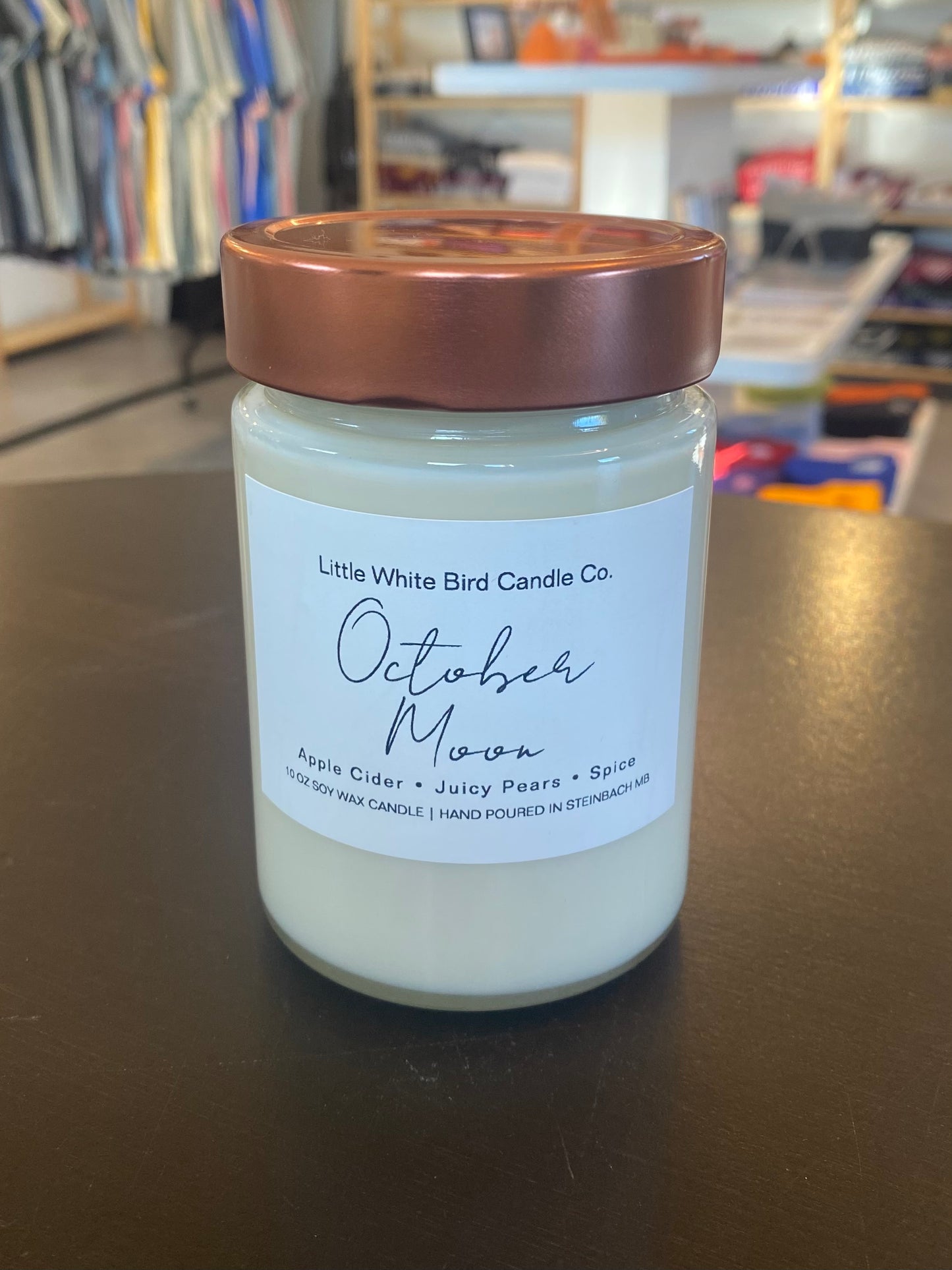 October Moon Jar Candle