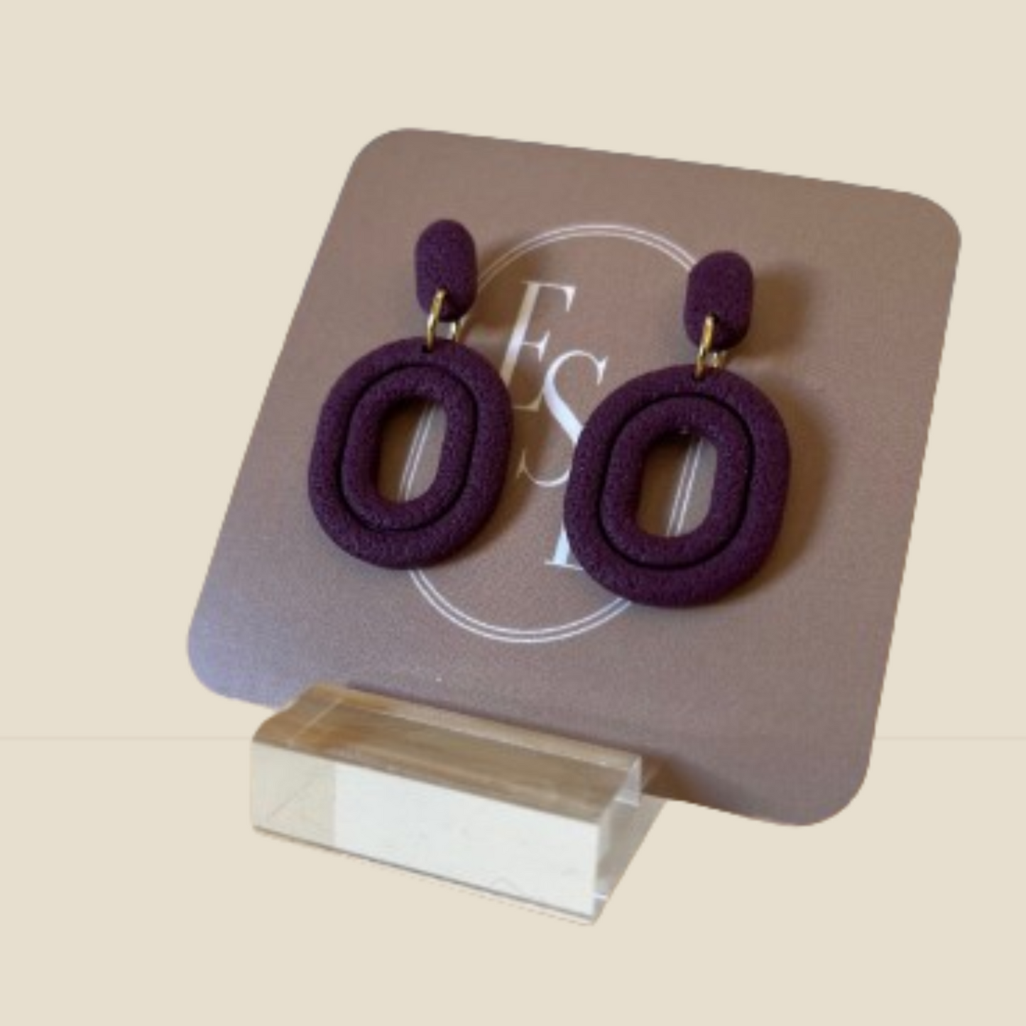 Oval Dangle Earrings | Mulberry
