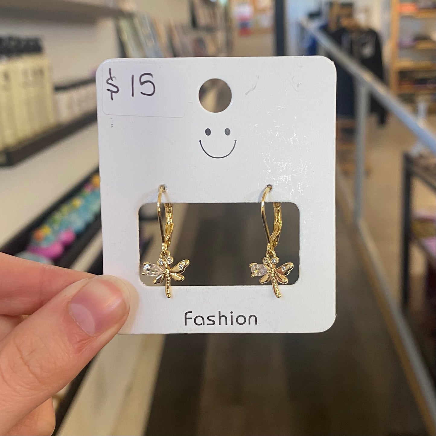 Sparkly Dragonfly Earrings