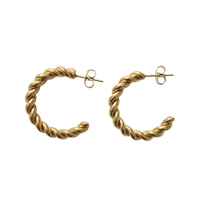 Twisted Hoop Earrings