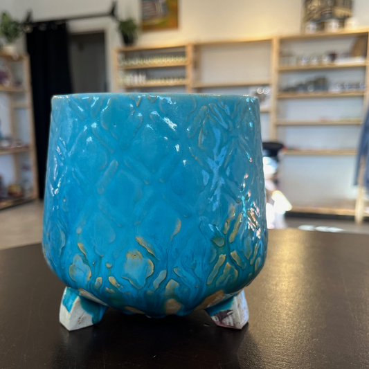 Ceramic Plant Pot | Robin Egg Blue