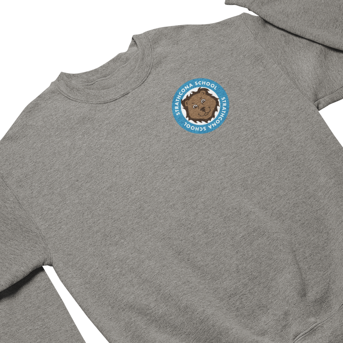 Strathcona School Crewneck Sweatshirt (Adult) | Athletic Grey