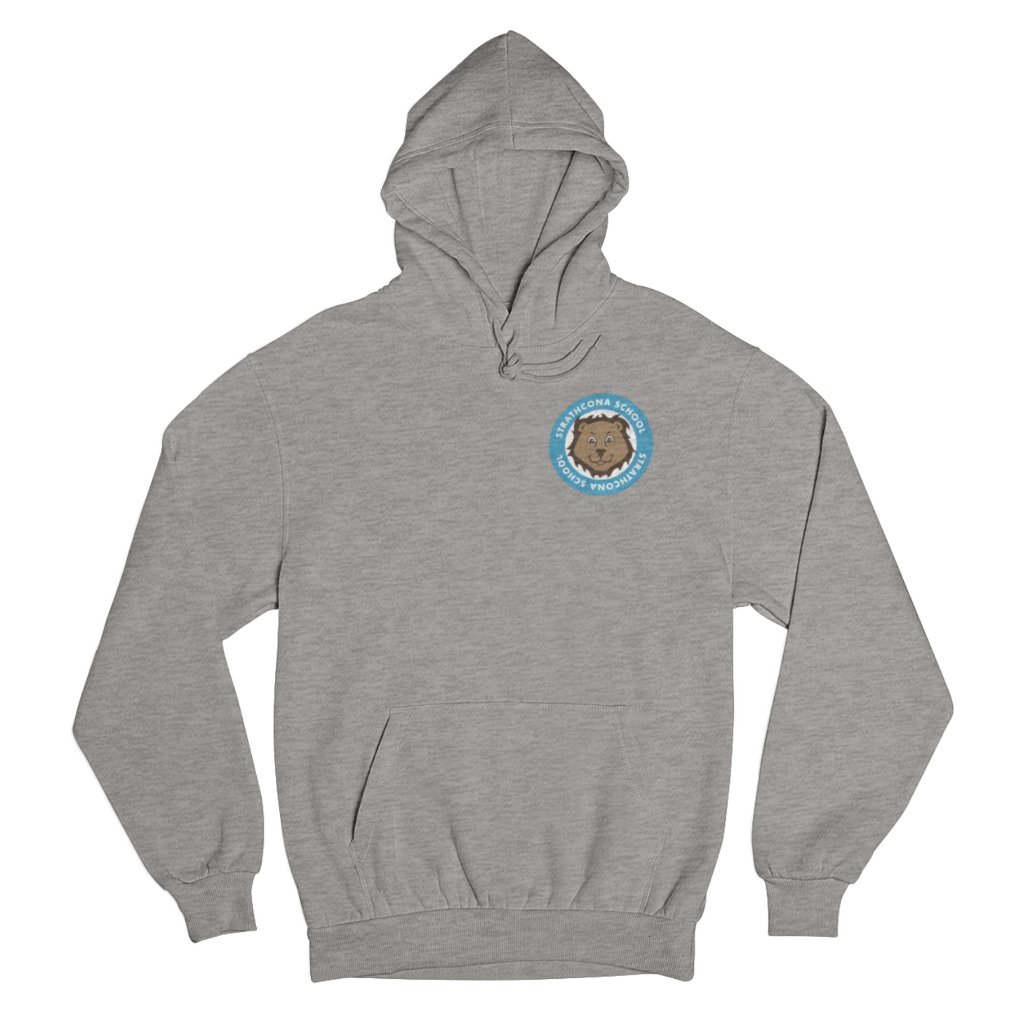 Strathcona School Pullover Hoodie (Adult) | Athletic Grey