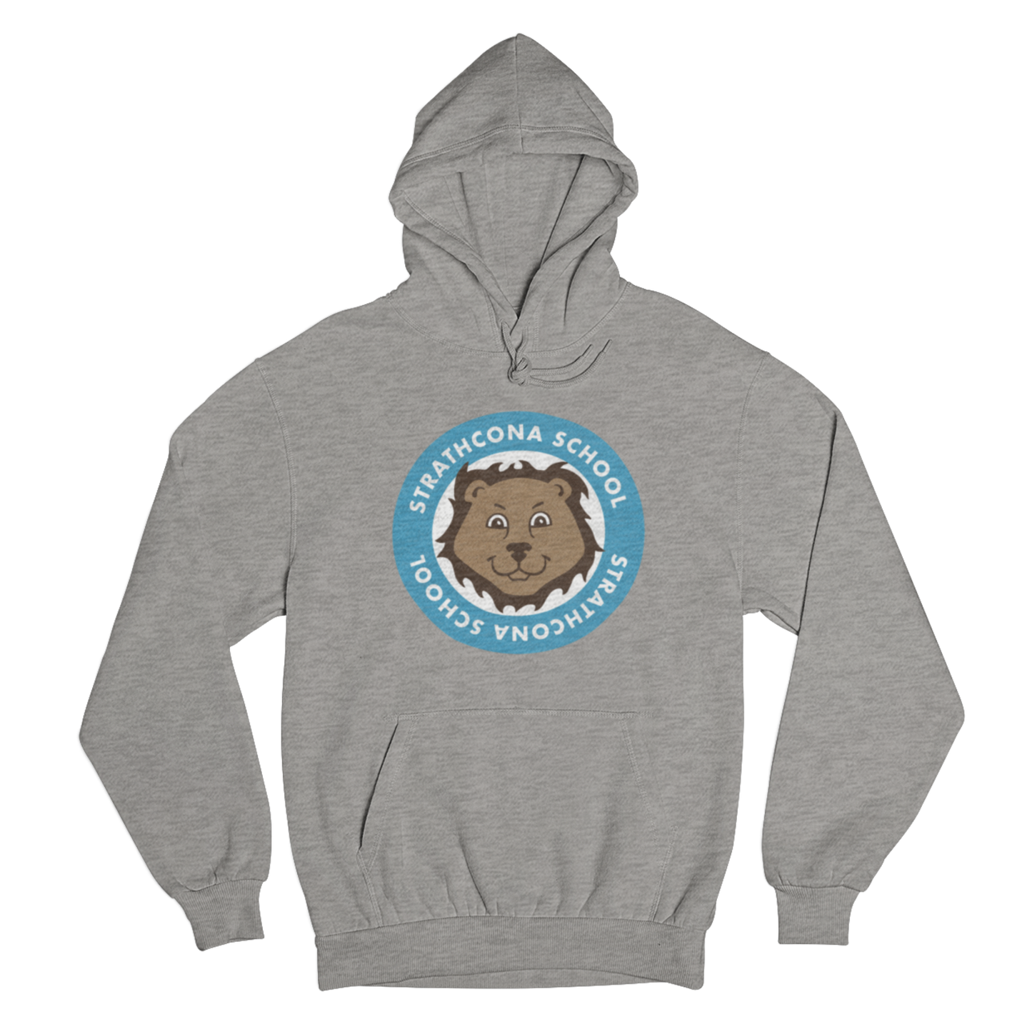 Strathcona School Pullover Hoodie (Adult) | Athletic Grey