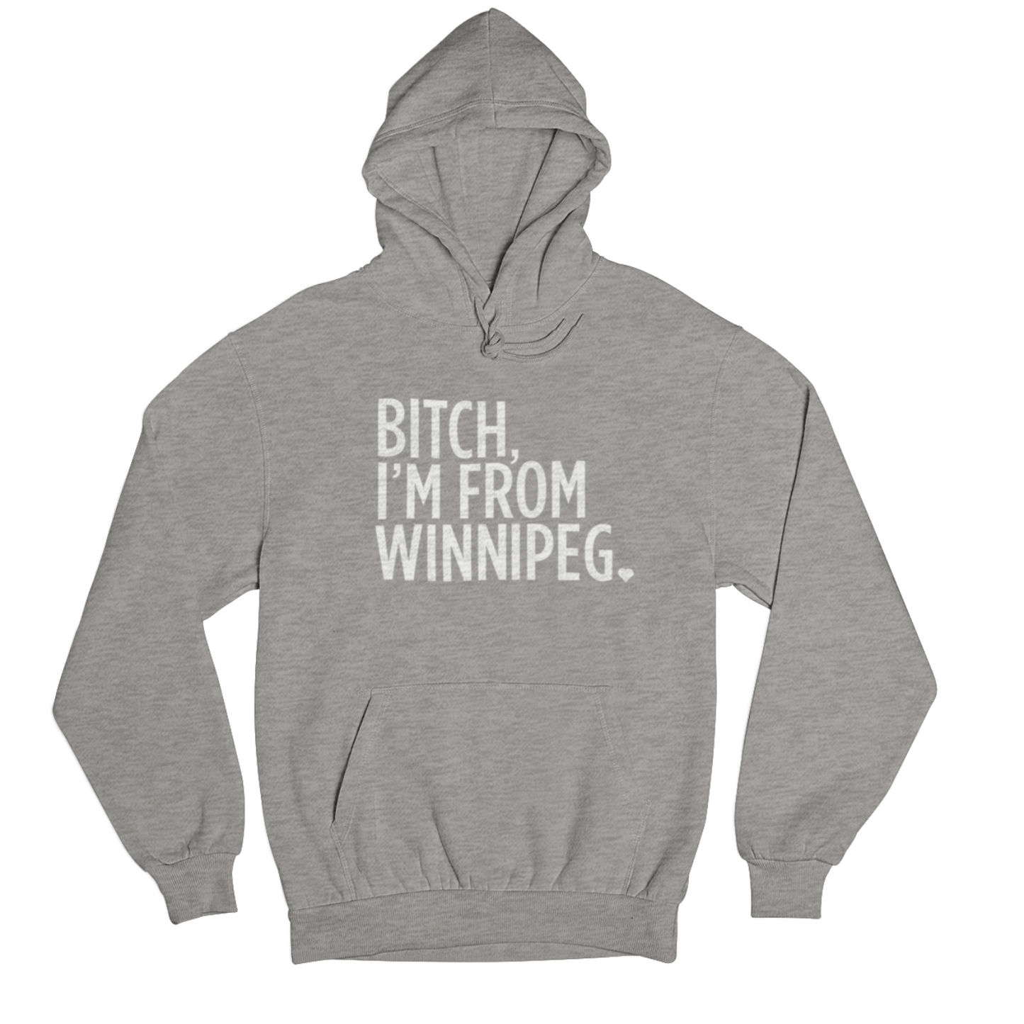 BIFW Hoodie | White on Athletic Grey