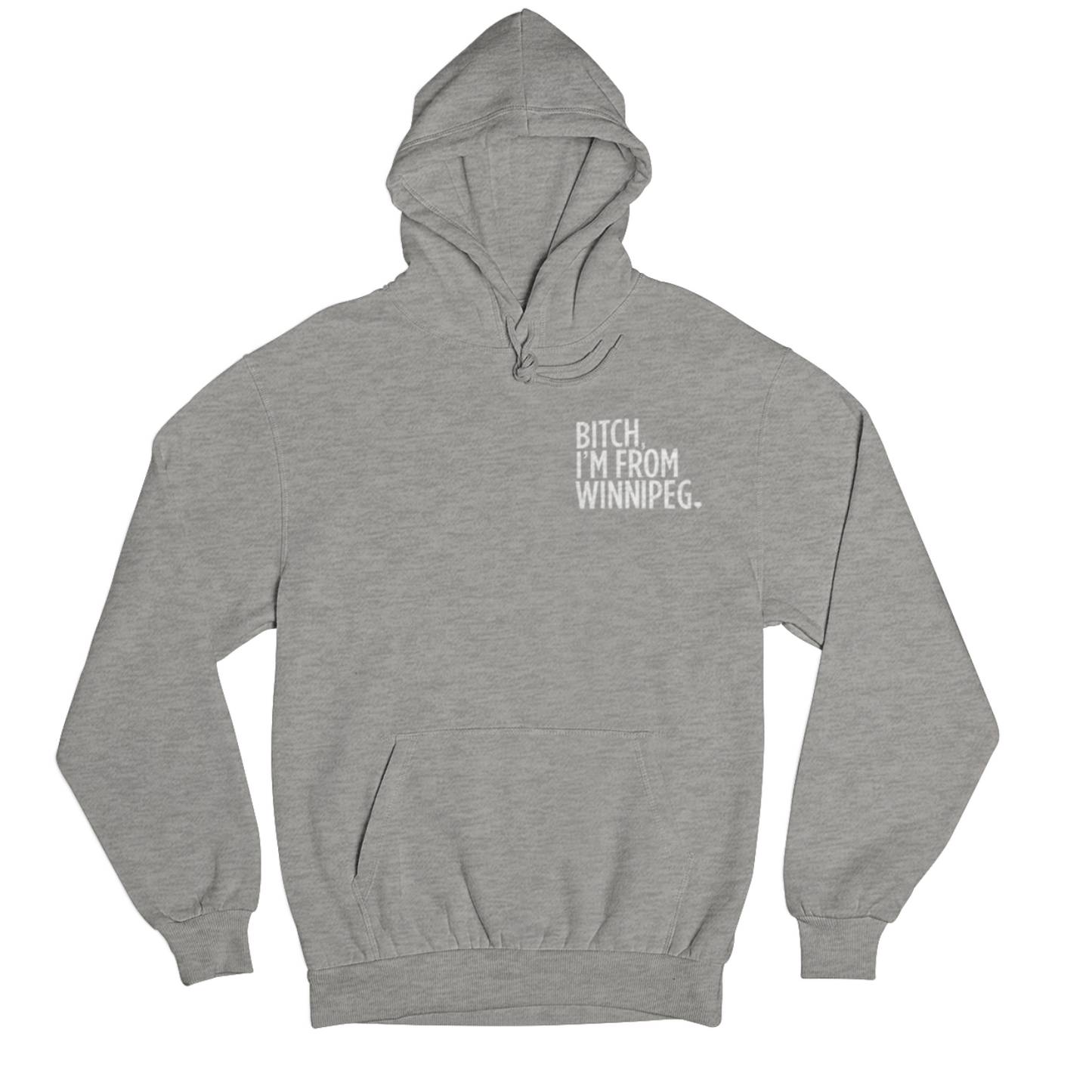 BIFW Hoodie | White on Athletic Grey