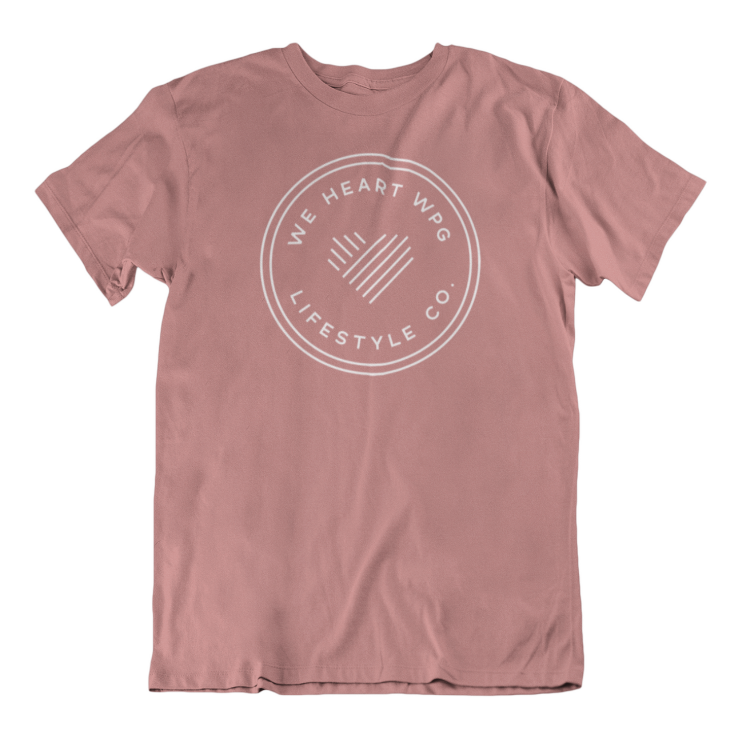 WHW Lifestyle Tee | White on Mauve