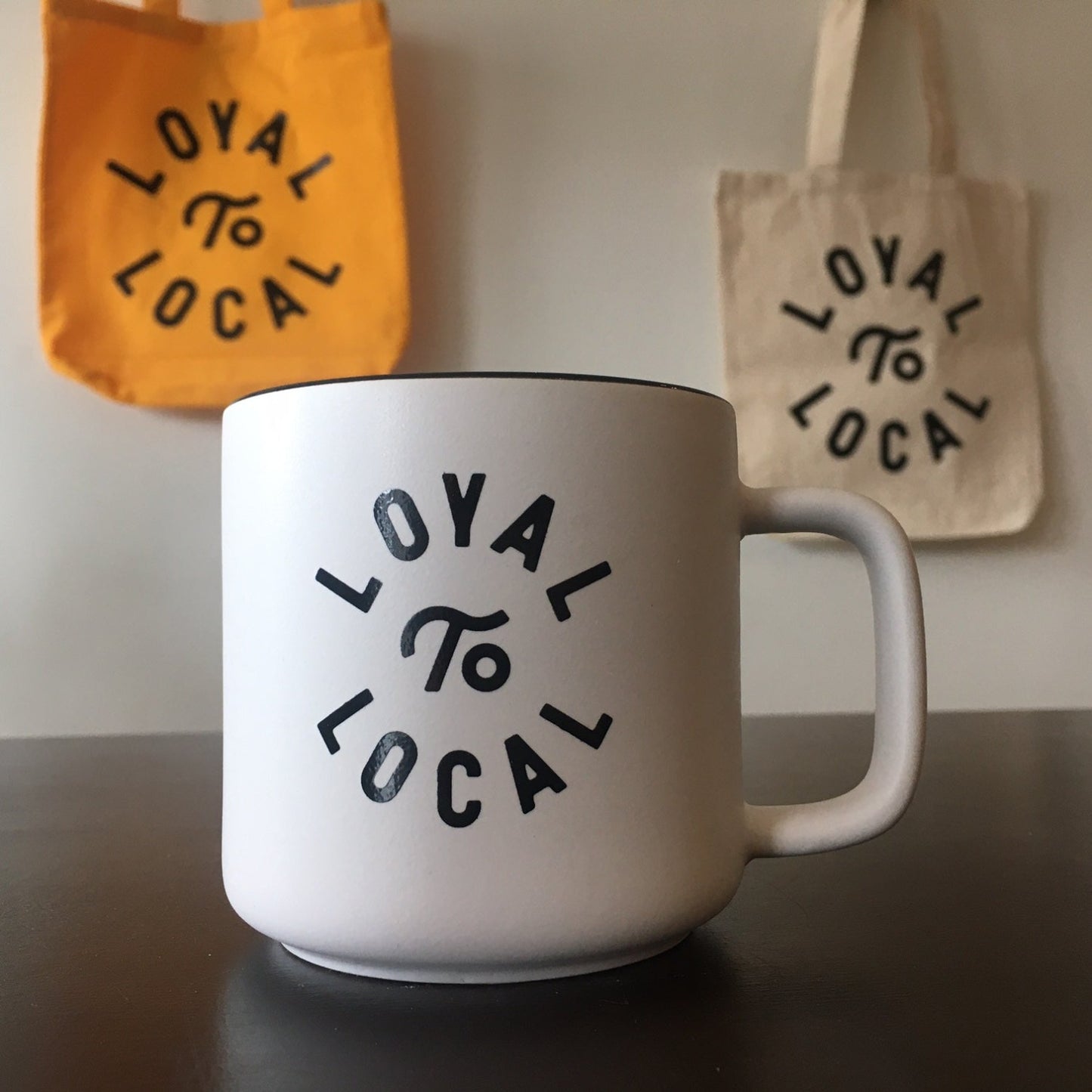 Loyal to Local Coffee Mug | Black on White