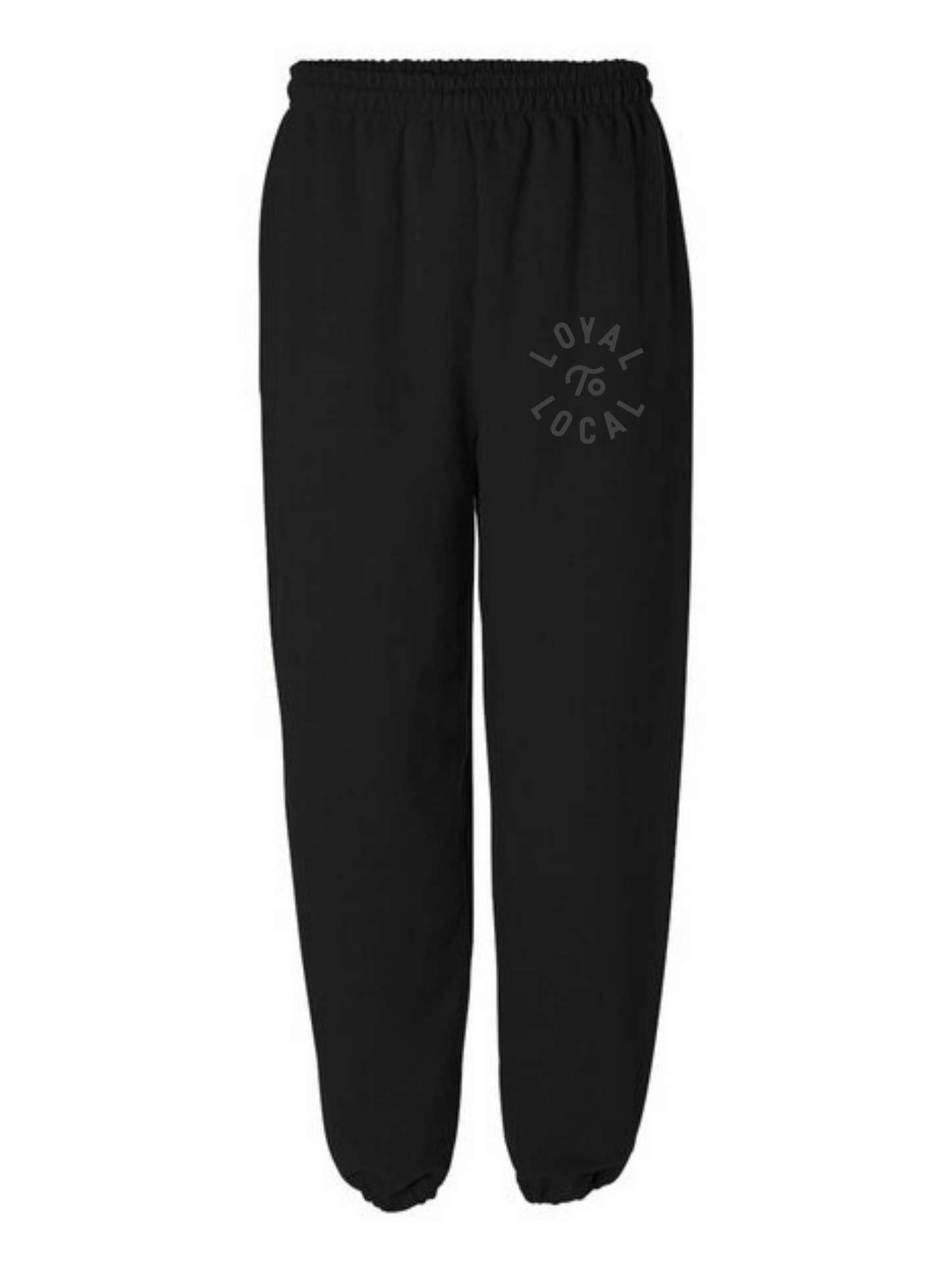 Loyal To Local Sweatpants | Charcoal on Black