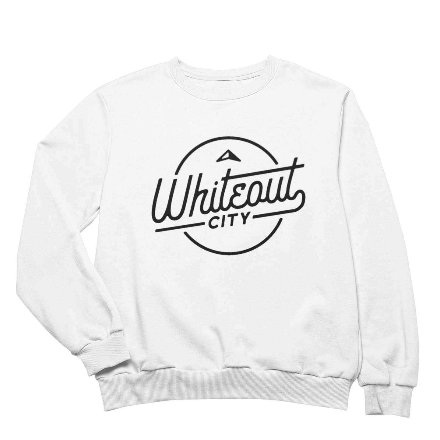 Whiteout City Classic Crewneck | Navy on White