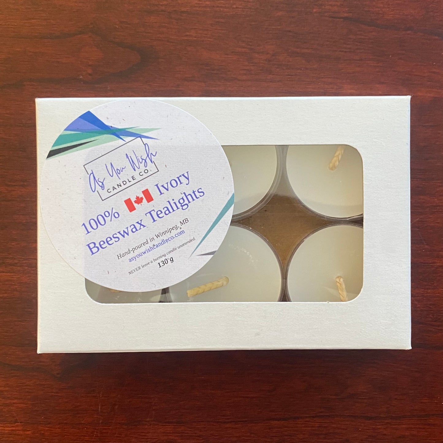 Ivory Beeswax Tealights