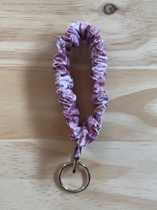 Mauve Floral Wristlet