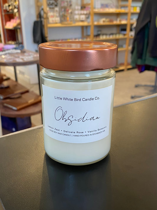 Obsidian Jar Candle