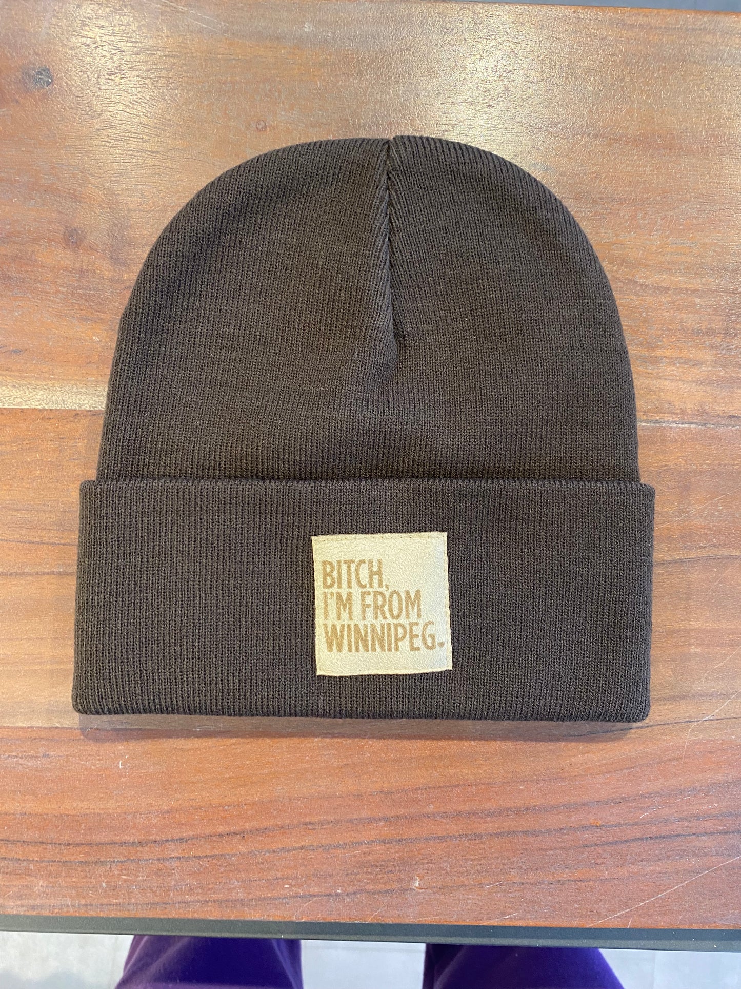 BIFW Toque | Natural on Chocolate