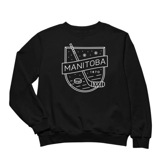 MB Hockey Crewneck | White on Black