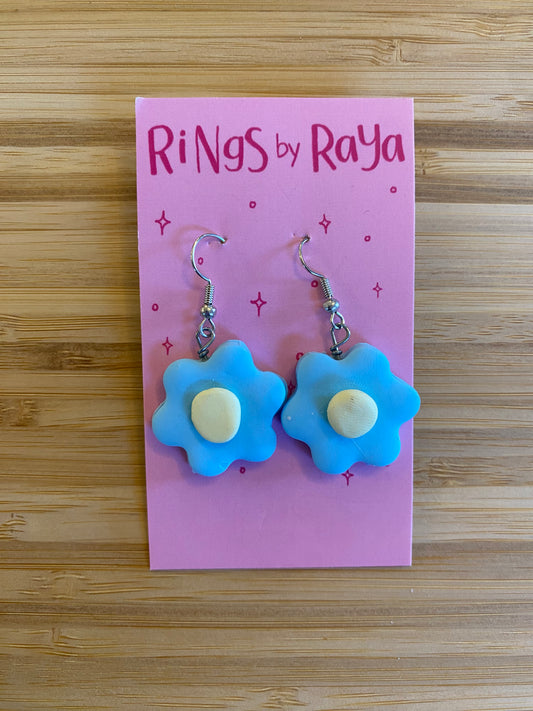 Blue Flower Earrings