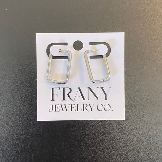 Rectangle Hoop Earrings