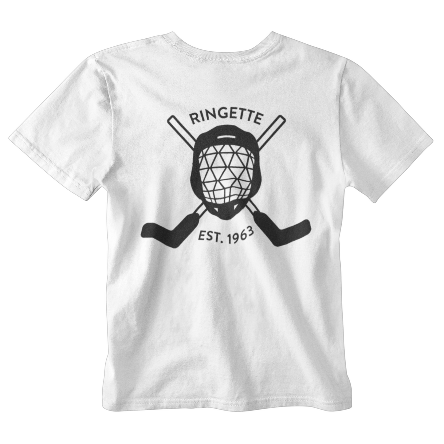 Ringette Goalie Tee | Black on White (ADULT)