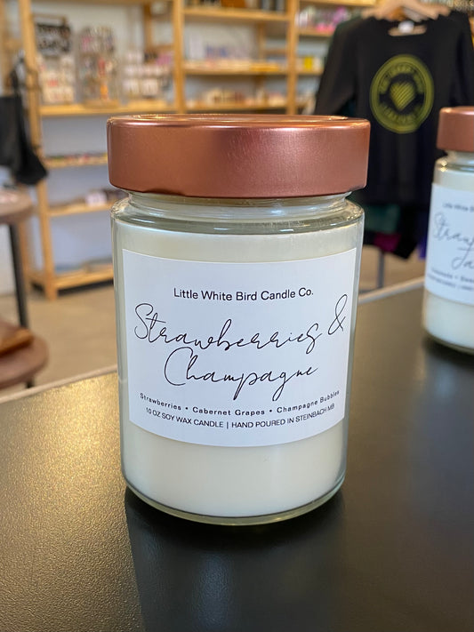 Strawberries and Champagne Jar Candle