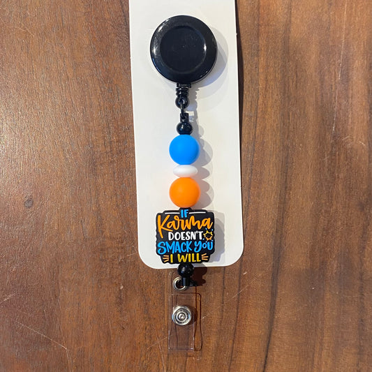 "Karma" Badge Holder
