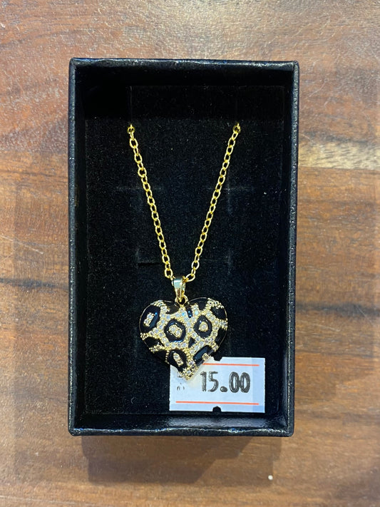 Large Heart Charm Necklace