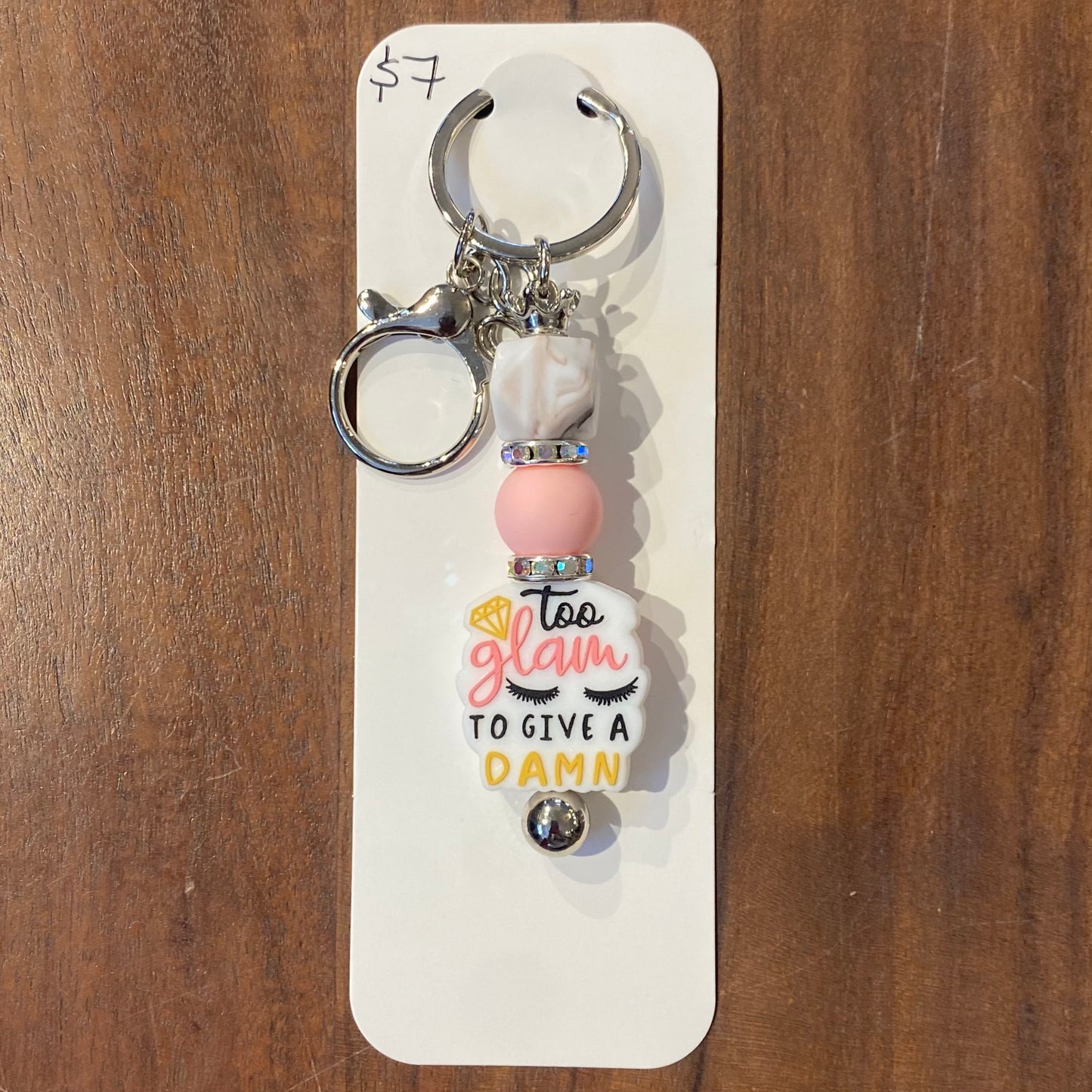 "Too Glam" Keychain