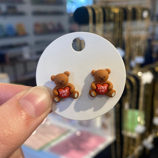Love Me Teddy Earrings