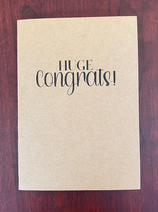 “Huge Congrats” Card