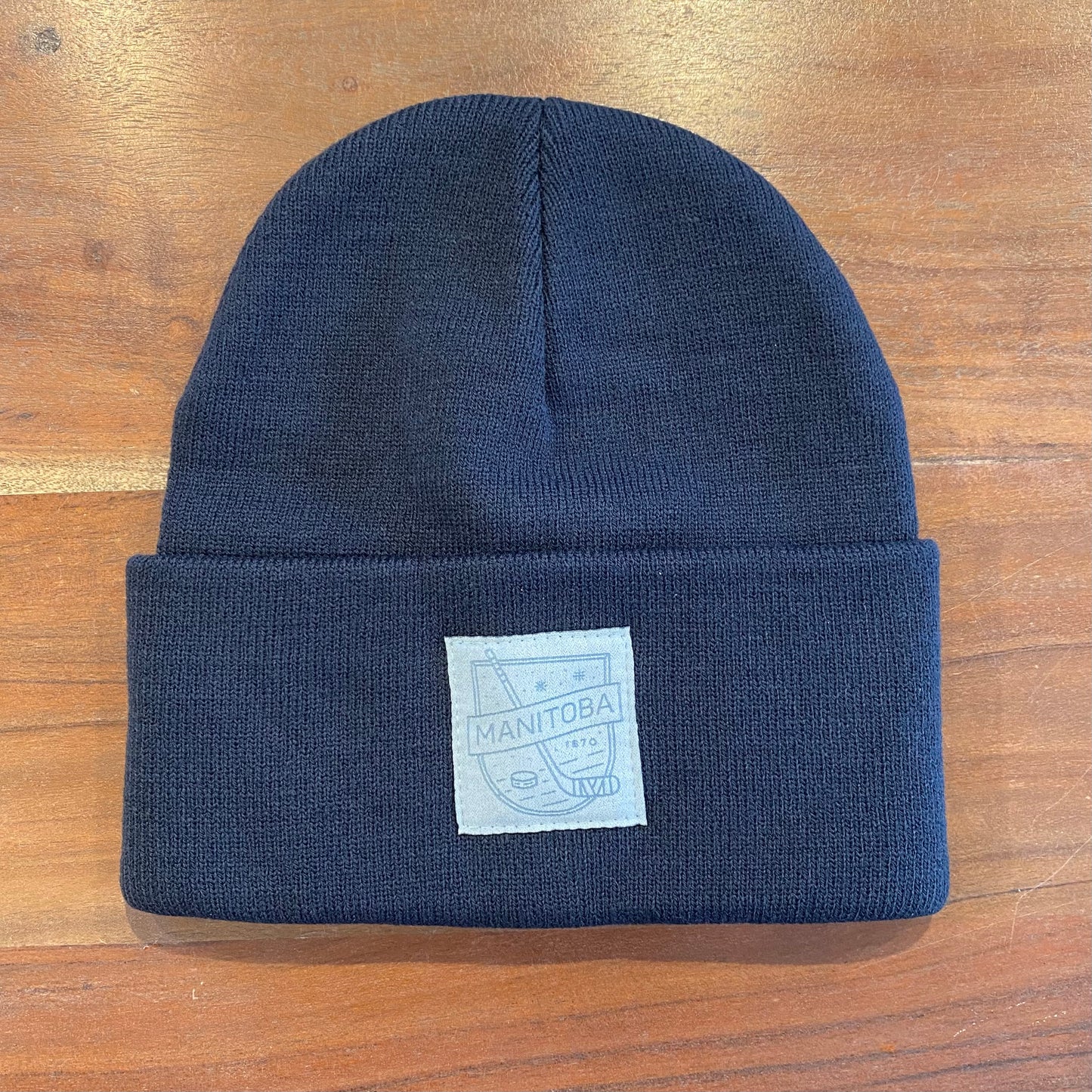 MB Hockey Toque | Ice Blue on Navy