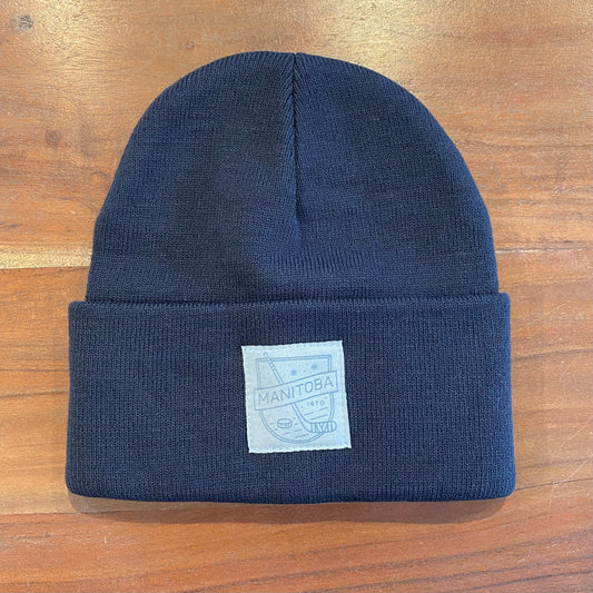 MB Hockey Toque | Ice Blue on Navy