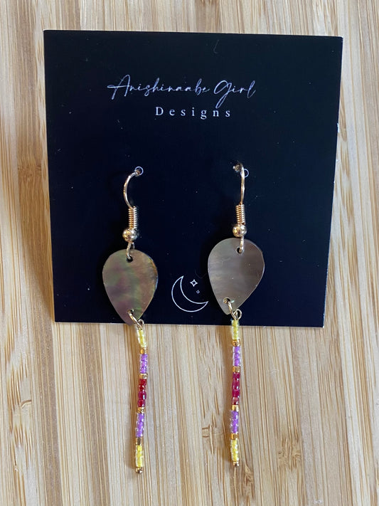 Teardrop Seed Bead Earrings