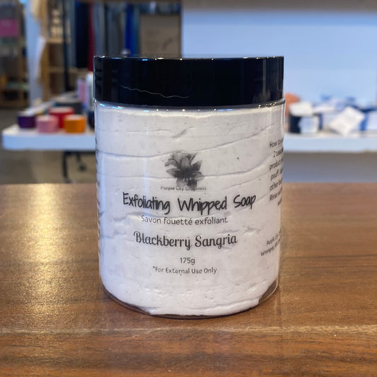 Blackberry Exfoliating Whipped Soap