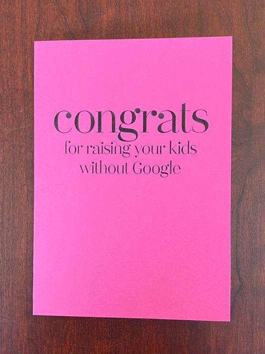 “Without Google” Card