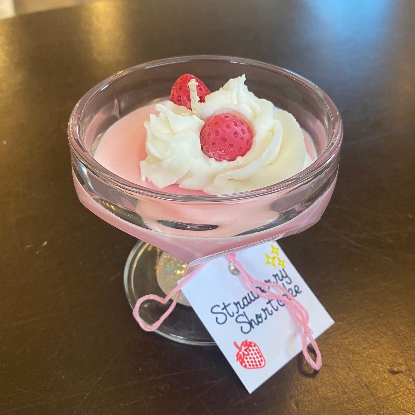 Strawberry Shortcake Parfait Candle
