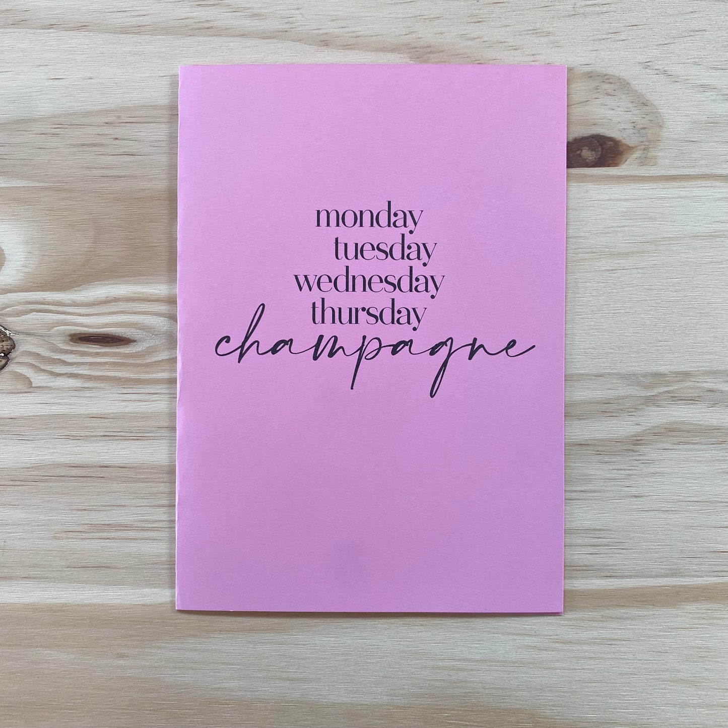 "Champagne" Card