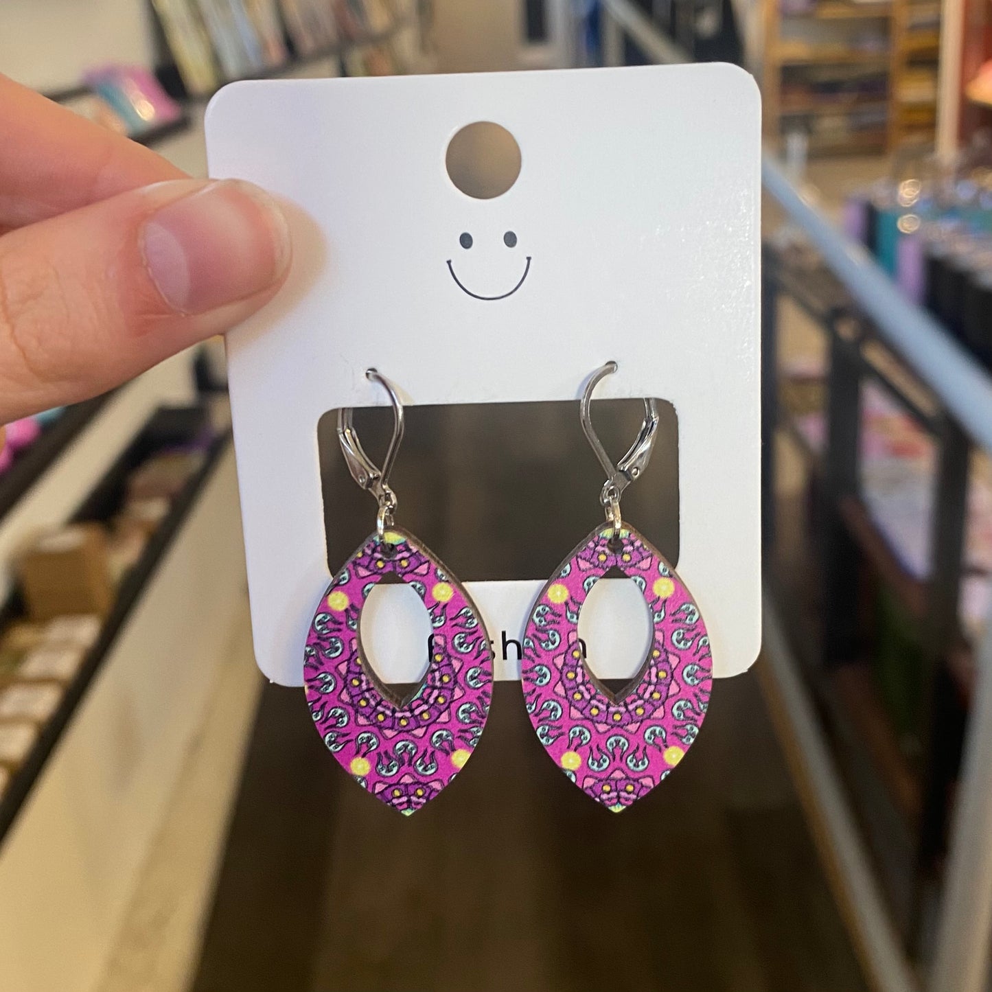 Magenta Earrings