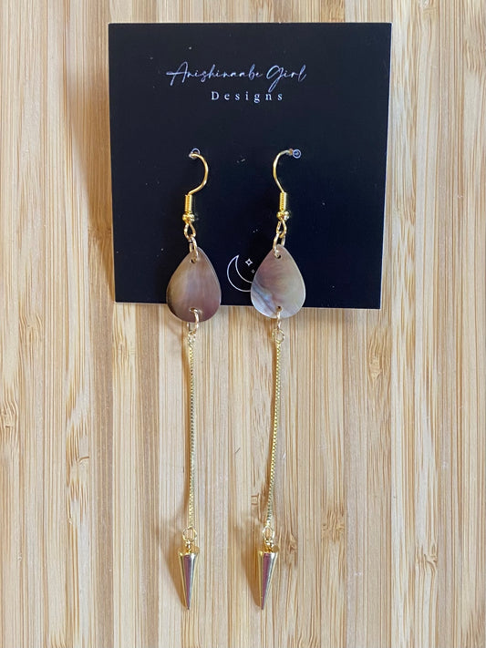 Teardrop Shell Earrings